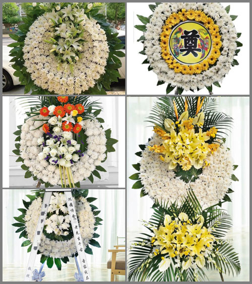 广东江门市台山市深井镇河西村花圈速递